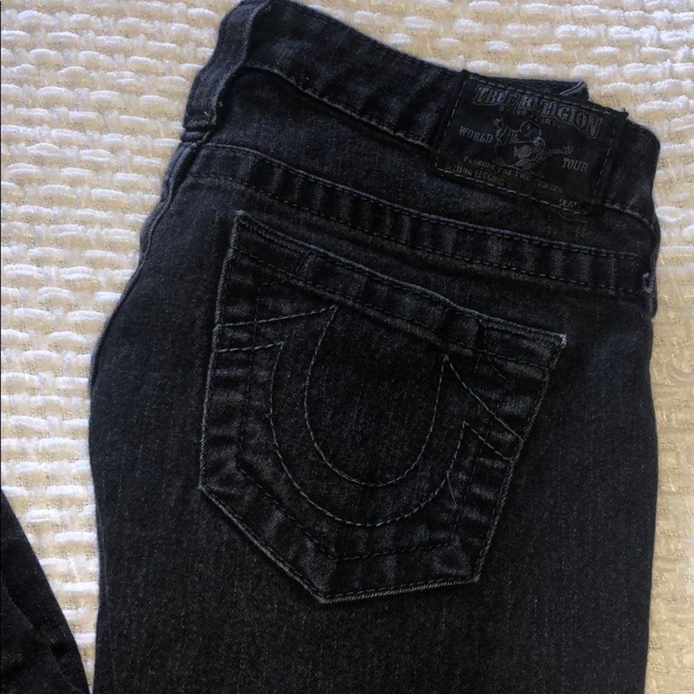 BLACK TRUE RELIGION JEANS